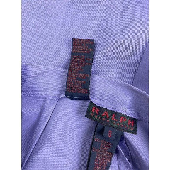 Ralph Ralph Lauren Cropped Straight Lavender Pants Nylon Comfort Women’s 8 EUC - Picture 5 of 8